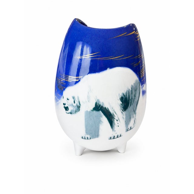 Vintage Matthew Adams Alaska Series Polar Bear Vase For Sale In San Diego - Image 6 of 6
