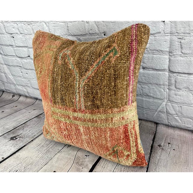 Vintage Pillow Case Turkish Rug Pillow Decorative Rug Pillow Dry cleaning only. PILLOW INSERT IS NOT INCLUDED