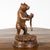 Black Forest 1890s Carved Wooden Bear Standing on a Circular Base For Sale - Image 9 of 11