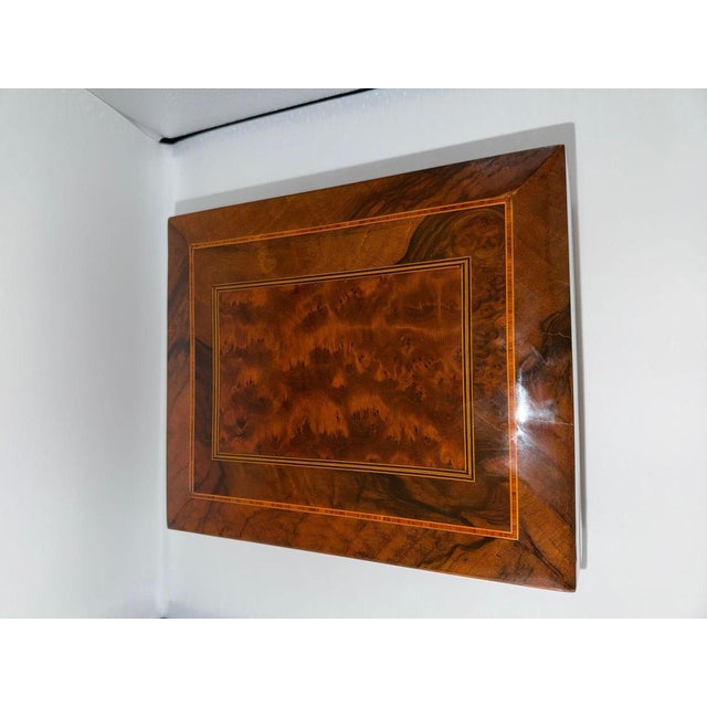 Neo-Classical Vanity Box in Walnut and Velvet, South Germany, 1900s For Sale - Image 11 of 18