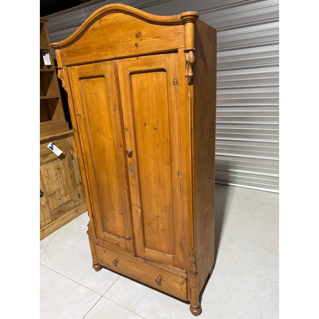 Antique Pine Two Door Cupboard From England For Sale - Image 6 of 18