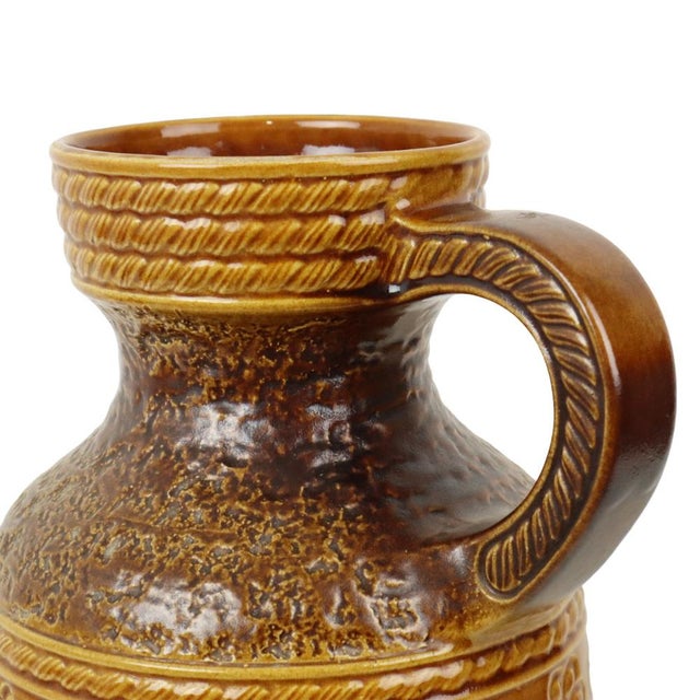 Vintage West German Ceramic Floral Vase from Bay Keramik, 1960s For Sale - Image 3 of 10