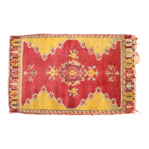 Antique Turkish Yastik Rug, 1'9'' X 2'8''