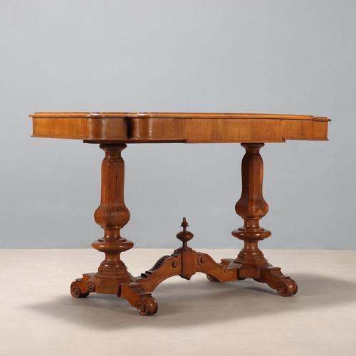 Umbertino Walnut Coffee Table, 1800s For Sale - Image 9 of 10