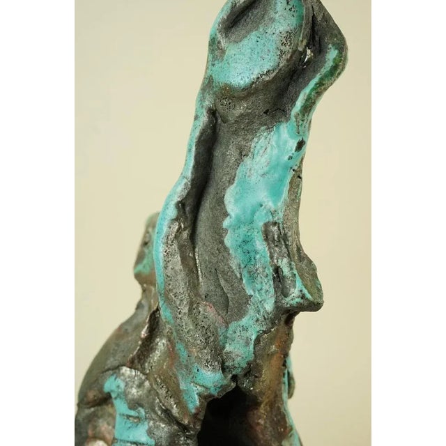 Antonia Campi, Surrealist Sculpture with Metallic Luster, 1960s, Ceramic For Sale - Image 15 of 18