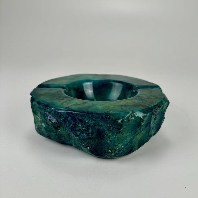 Mid-Century Modern Green Alabaster Ashtray by Romano Bianchi, 1960s For Sale - Image 4 of 6
