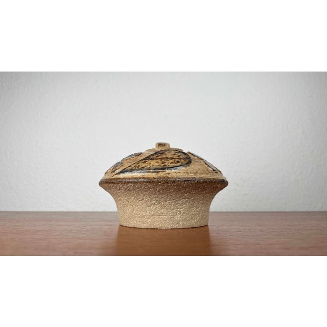 Ceramic Mid-Century Modern Danish Studio Pottery Mushroom Candleholder in Stoneware by Haico Nitzsche for Søholm, 1960s For Sale - Image 7 of 18