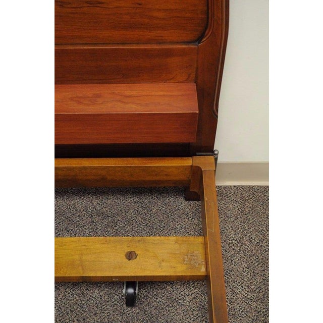 Vintage John Cherry Wood King Size Bed Frame 7159 Country