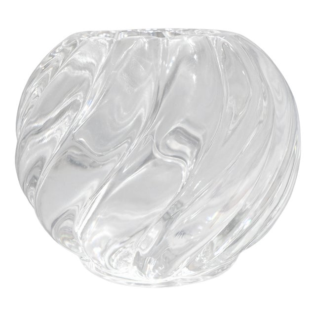 Vintage Scandinavian Crystal Candleholder from Kosta Boda, 1980s For Sale