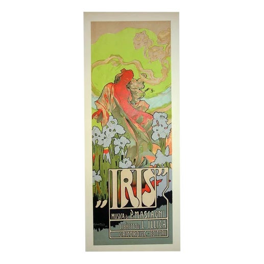 Hohenstein, Iris, Opéra-Comique, 1899, Original Lithograph For Sale