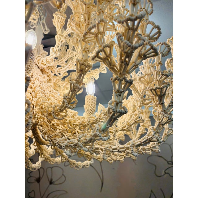 Cream Palacek Seychelles Coco Chandelier in Cream For Sale - Image 8 of 11
