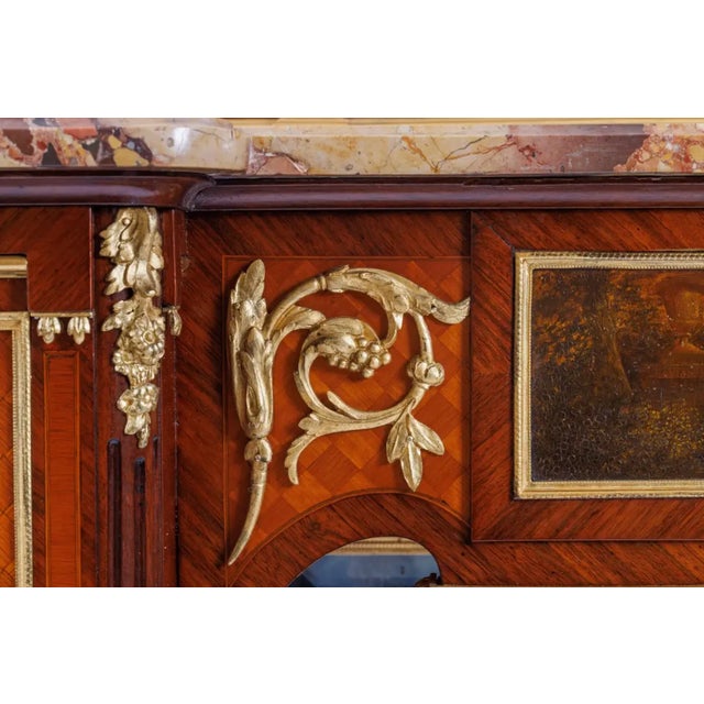 Brown A French Ormolu Mounted Kingwood and Vernis Martin Console Table, Circa 1880 For Sale - Image 8 of 14