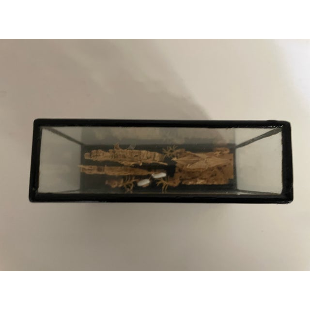Mid 20th Century Vintage Chinese Cork Carving Diorama For Sale - Image 5 of 6