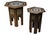 Beige 19th Century Moroccan Hexagonal Pedestal Table, 1890s, Set of 2 For Sale - Image 8 of 8