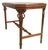 English 19th Century English Arts & Crafts Elm and Burl Carved Side Table, Glass Top For Sale - Image 3 of 11
