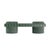 Forest Green Enigma III Stool Handmade by Malabar For Sale - Image 8 of 18