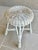 Circa 1970 Cottage Chic Albini-Inspired Rattan & Bamboo Stool / Plant Stand For Sale In Austin - Image 6 of 11