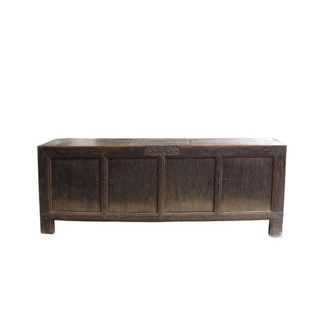 Chinese Antique Black Sideboard Cabinet 29 For Sale - Image 3 of 13