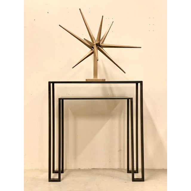 Black Vintage Iron Console Table, 1990s For Sale - Image 8 of 14