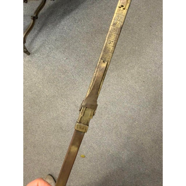 Mid 19th Century Rare Spanish Shoe Cobbler's Cane With Measuring Shaft, Circa 1860 For Sale - Image 5 of 11