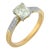 Mid 20th Century French Gia 1.00 Carat Old Mine Cut Diamond 18k Yellow Gold Engagement Ring, Size 6 For Sale