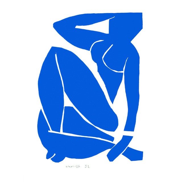 Henri Matisse - Blue Nude 3 - Inspired Silk Hand Woven Flat Weave Area - Wall Rug 4′8″ × 6′10″ For Sale - Image 12 of 12