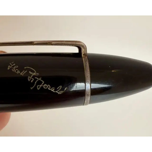 Metal Montblanc F. Scott Fitzgerald Fountain Pen Limited Edition With Box & Coa 28711 For Sale - Image 7 of 10