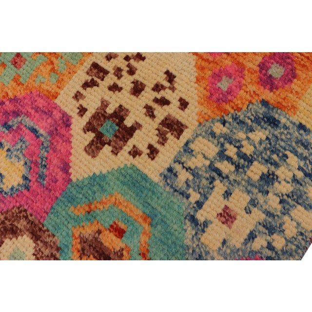 2000 - 2009 Contemporary Balochi Haley Hand Knotted Wool Rug - 6'7'' X 9'9'' For Sale - Image 5 of 9