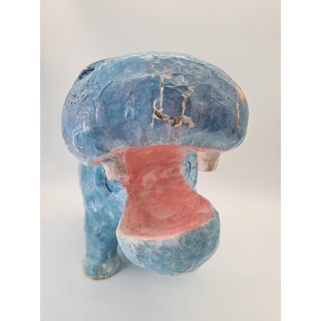 Large Vintage Papier-Mâché Hippopotamus Figurine, 1970s For Sale - Image 10 of 11