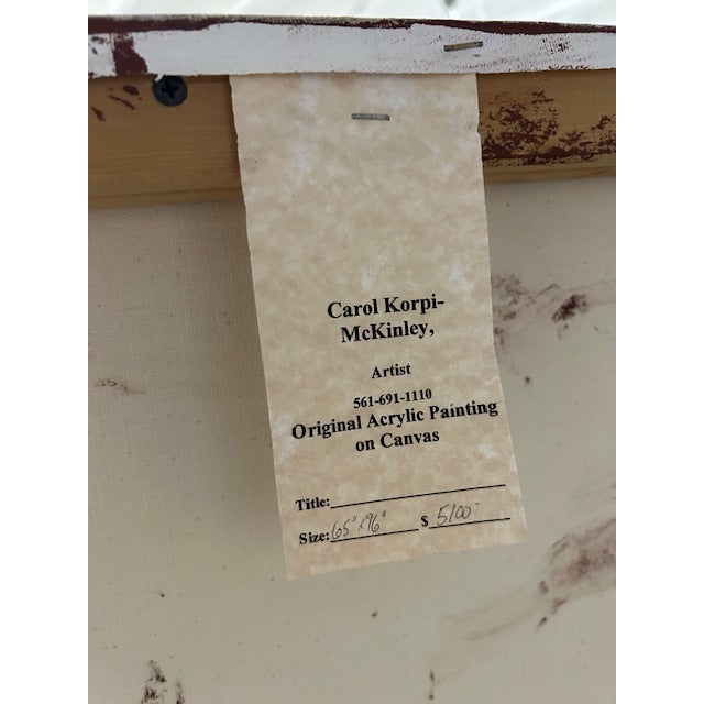 Off-white Late 20th Century Carol McKinley Painting For Sale - Image 8 of 8