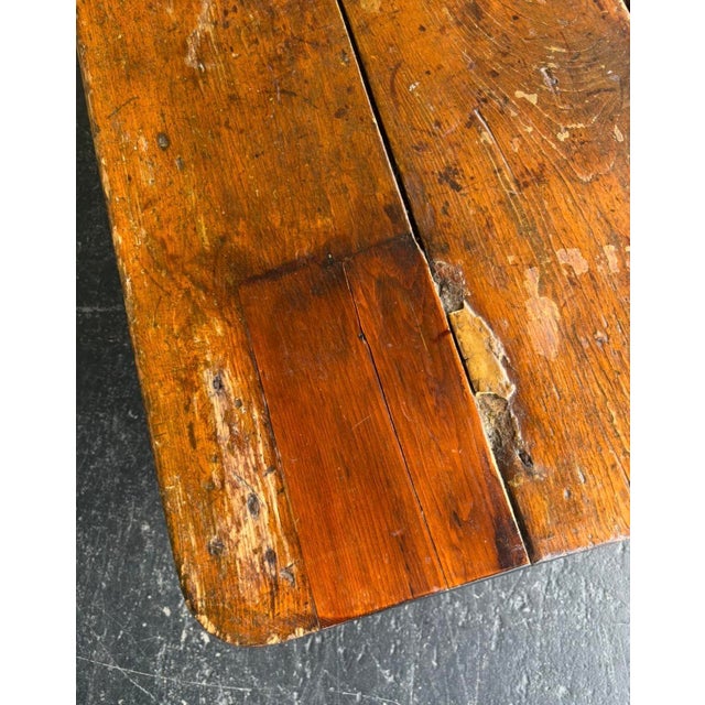 Brown Primitive Coffee Table For Sale - Image 8 of 16
