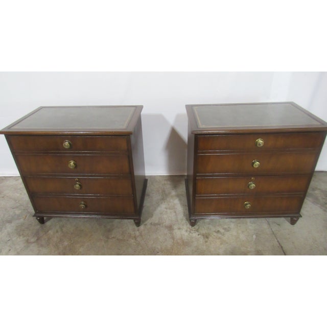 1980s Kittinger Four Piece Office Desk Set/File Chest Mahogany For Sale - Image 15 of 17
