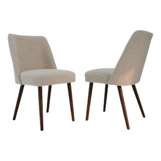 Set of Side Chairs in Bouclé, 1960s For Sale