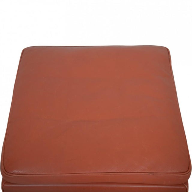 2202 Stool in Cognac Leather by Børge Mogensen, 1980s For Sale - Image 3 of 12