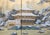 1960s 1960s "Winter Landscape With Temple", Showa Era Japanese Silk Byobu Screen For Sale - Image 5 of 18