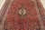 Kashan Rug 8' X 11'7'' Red Wool Vintage Traditional Hand-Knotted Carpet For Sale In Philadelphia - Image 6 of 15