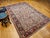 Vintage Heriz Serapi Rug, Hand-Knotted Wool, Allover Geometric Pattern, Ivory & Red, 7x10 For Sale - Image 12 of 18