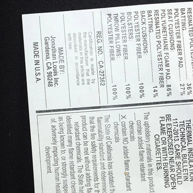 White A Custom Made Two Seat Sofa Loveseat Circa 1995. For Sale - Image 8 of 9