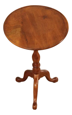 Bench Made Queen Anne Style Walnut Tilt-Top Table