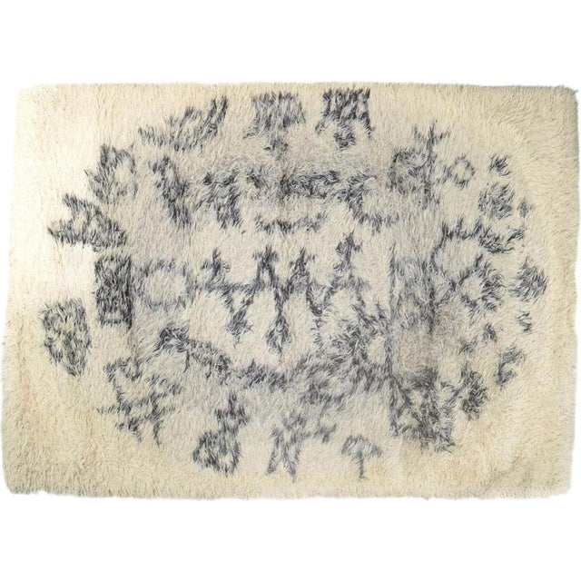 Textile Vikingstad Rya Rug by Clara Salander, 1970s For Sale - Image 7 of 7