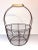 Vintage French Deco Iron Wire Egg Basket For Sale - Image 4 of 7