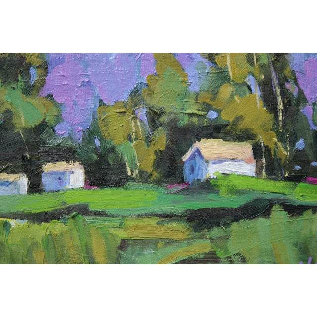 Lavender Hills Oil Painting Original Art For Sale - Image 4 of 10
