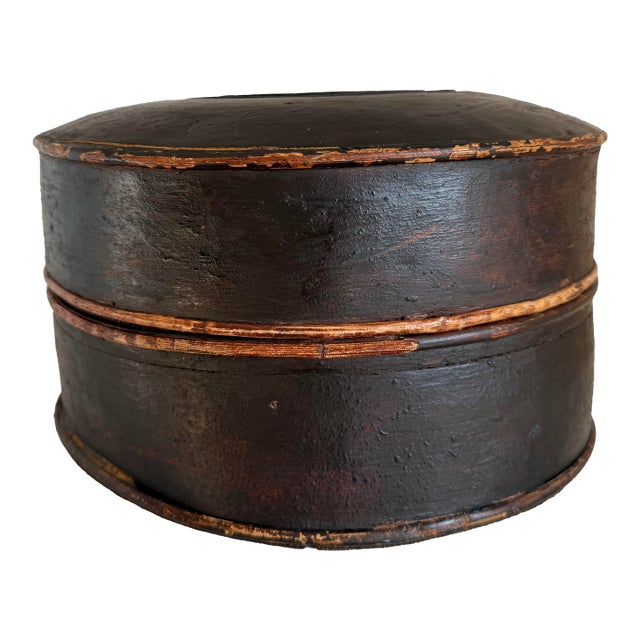 Teak Wood & Rattan Antique Decor (Circa 1900 Loatian Tea Chest) For Sale