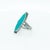 Mid 20th Century Vintage Southwestern Navajo Sterling Silver and Turquoise Ring For Sale - Image 5 of 10