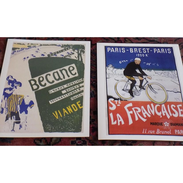 Vintage Cycling Poster Lithographs - Set of 10 For Sale - Image 4 of 9