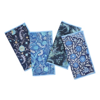 Mughal Poppy Dinner Napkins, Set of 4 For Sale