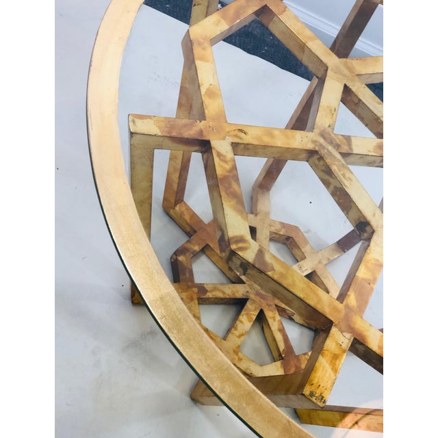 Gold Mid Century Modern Center Table. For Sale - Image 8 of 10
