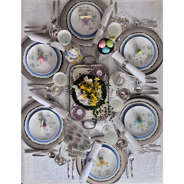 Mid-Century Fenton Glass Hobnail Ruffled Edge Low Compote Cache Pot For Sale - Image 11 of 12