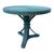 Mid 20th Century Vintage Mid Century Rattan Wicker Table With Spiral Pattern Table Top, & Glass Top & Tri-Pod Pedestal Base For Sale - Image 5 of 5