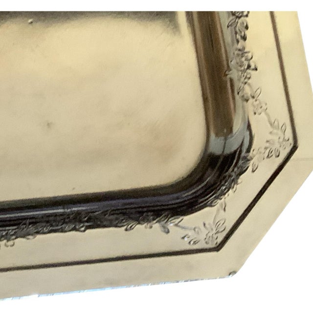 Antique Masonic Silver-Plated Sandwich Tray Chesapeake Consistory No.1 m.r.s. C. 1890–1920 For Sale - Image 4 of 5